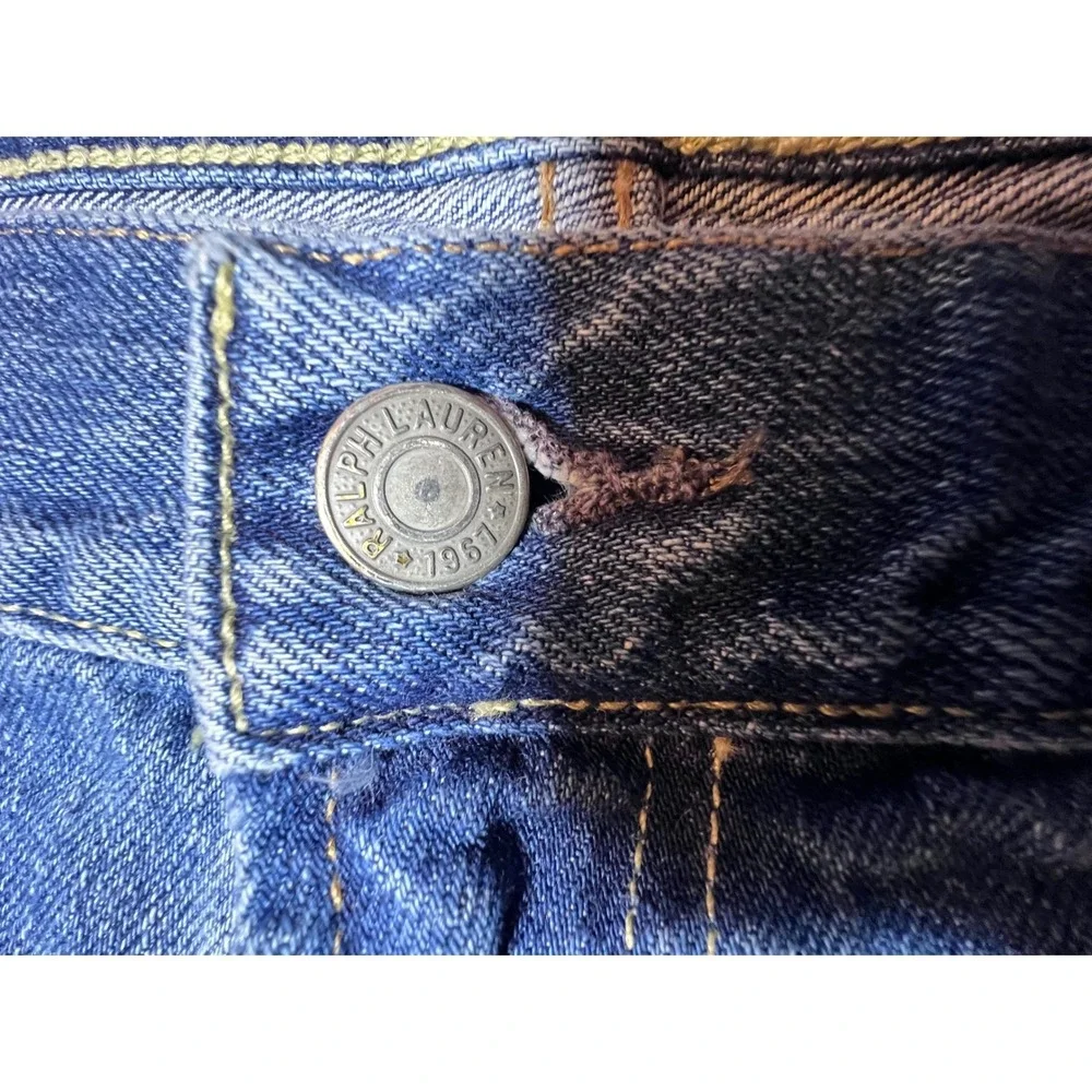 Vintage Polo Ralph Lauren Mens Classic‎ Straight Leg Blue Denim Jeans 40x32 Y2K